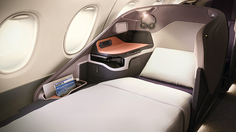 Business Class Cabin Seats Designed to Sit back and All the way back