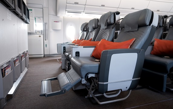 Singapore Airlines Premium Economy Class, Room to stretch