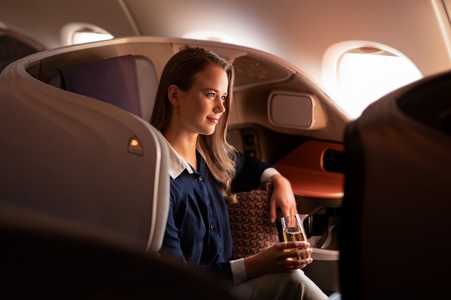 Business Class Cabin Designed for Maximum Comfort