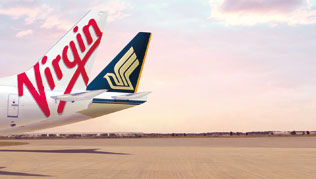 Benefits of Singapore Airlines' alliance partner Virgin Australia