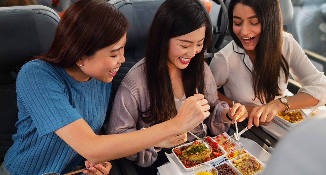 Singapore Airlines Business Class Cabin Service
